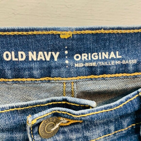 Old Navy Womens Original Mid Rise Skinny Jean Stretch Denim Med Wash Size 6 Reg - Picture 6 of 12